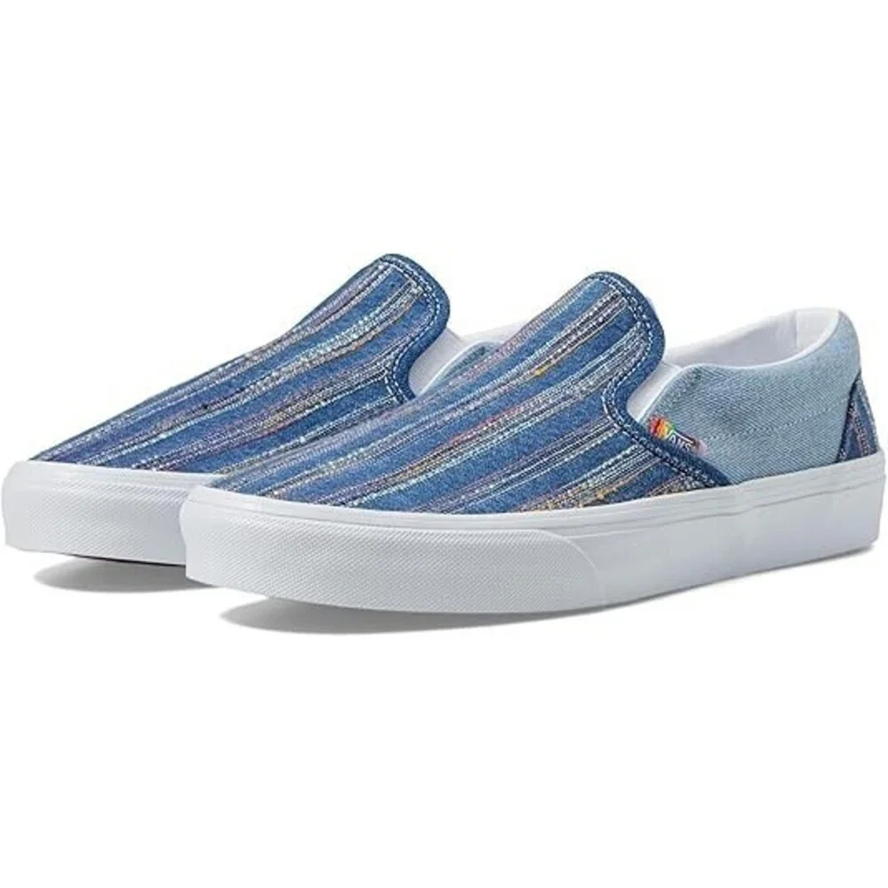 Vans Together As Ourselves Classic VN000BVZCYL Mens 3.5 Blue Casual Shoes TF5149